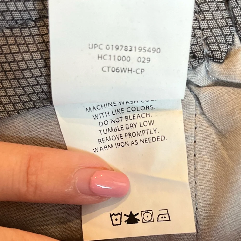 Haggar Men’s Pleated Classic Fit Dress Pant Slacks Comfort Waistband Gray 42x29